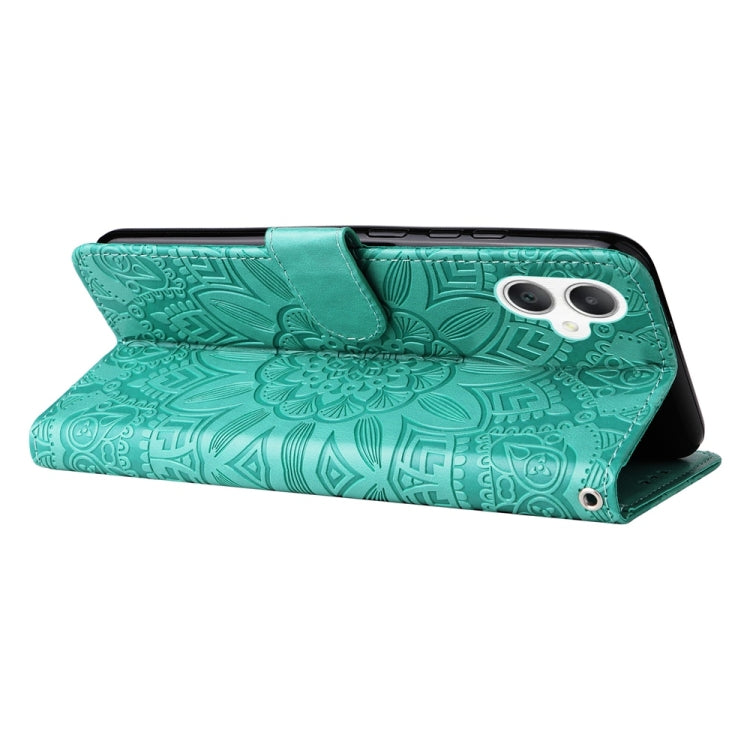 For Galaxy A06 4G / 5G Embossed Sunflower Leather Phone Case