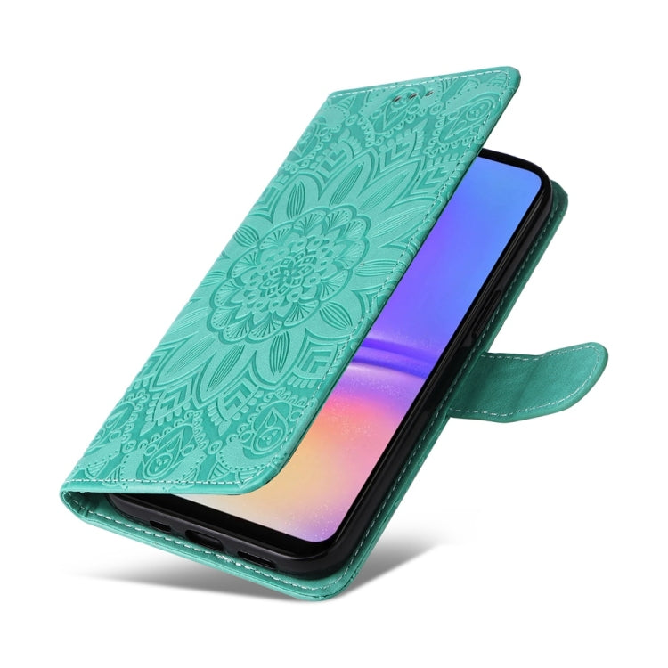 For Galaxy A06 4G / 5G Embossed Sunflower Leather Phone Case