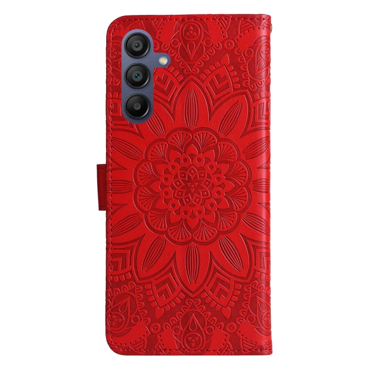 For Galaxy A17 / A26 / A16 5G Embossed Sunflower Leather Phone Case