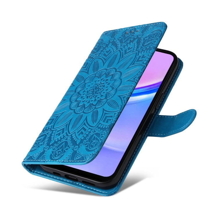 For Galaxy A17 / A26 / A16 5G Embossed Sunflower Leather Phone Case
