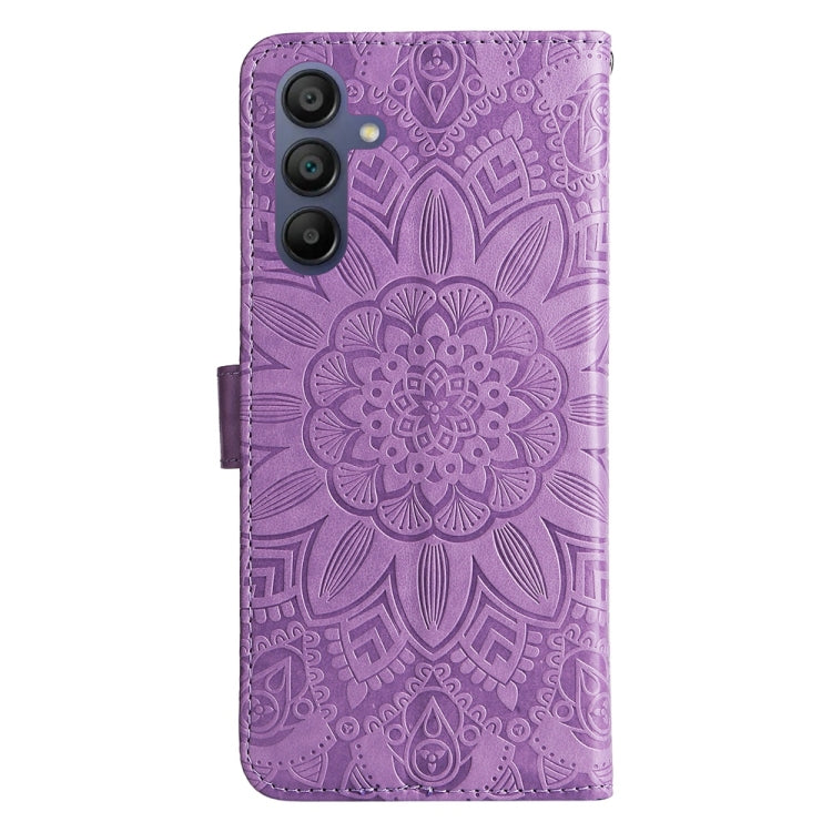 For Galaxy A17 / A26 / A16 5G Embossed Sunflower Leather Phone Case