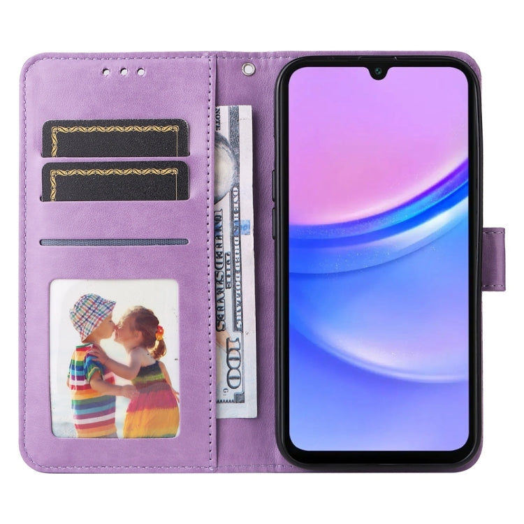 For Galaxy A17 / A26 / A16 5G Embossed Sunflower Leather Phone Case
