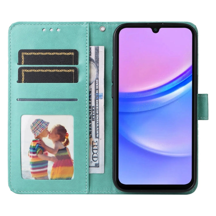 For Galaxy A17 / A26 / A16 5G Embossed Sunflower Leather Phone Case