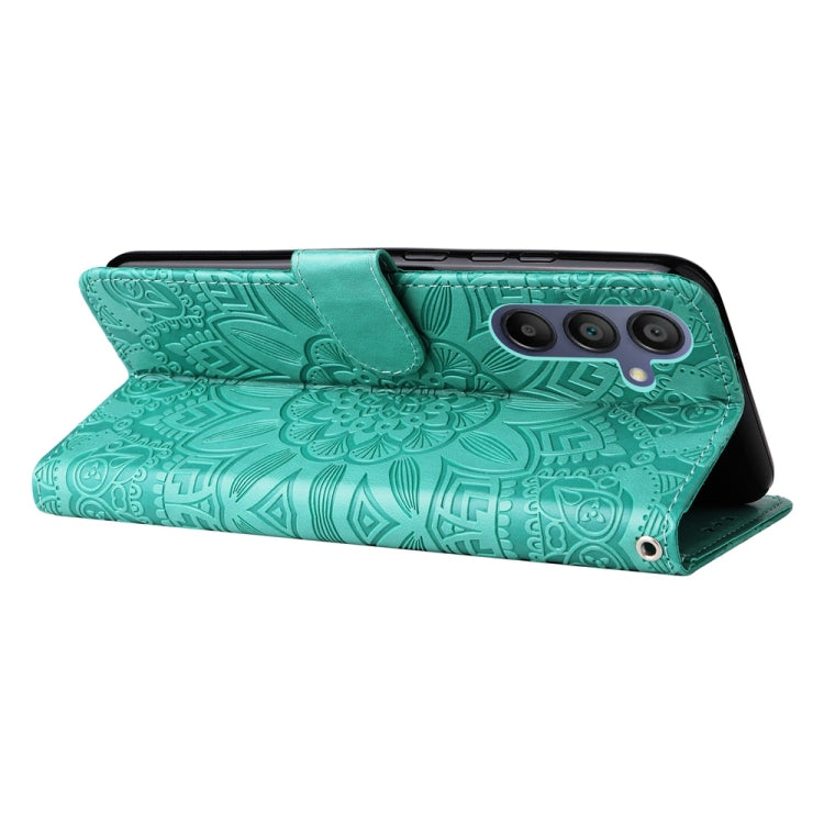 For Galaxy A17 / A26 / A16 5G Embossed Sunflower Leather Phone Case