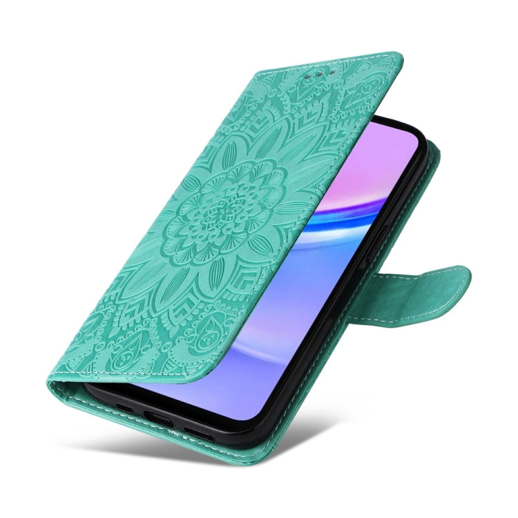 For Galaxy A17 / A26 / A16 5G Embossed Sunflower Leather Phone Case