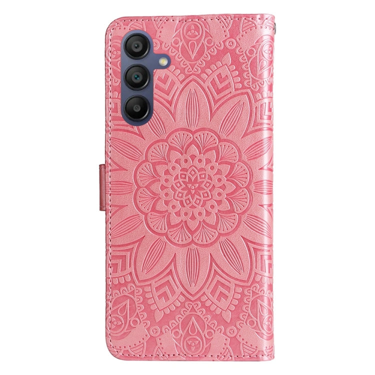 For Galaxy A17 / A26 / A16 5G Embossed Sunflower Leather Phone Case