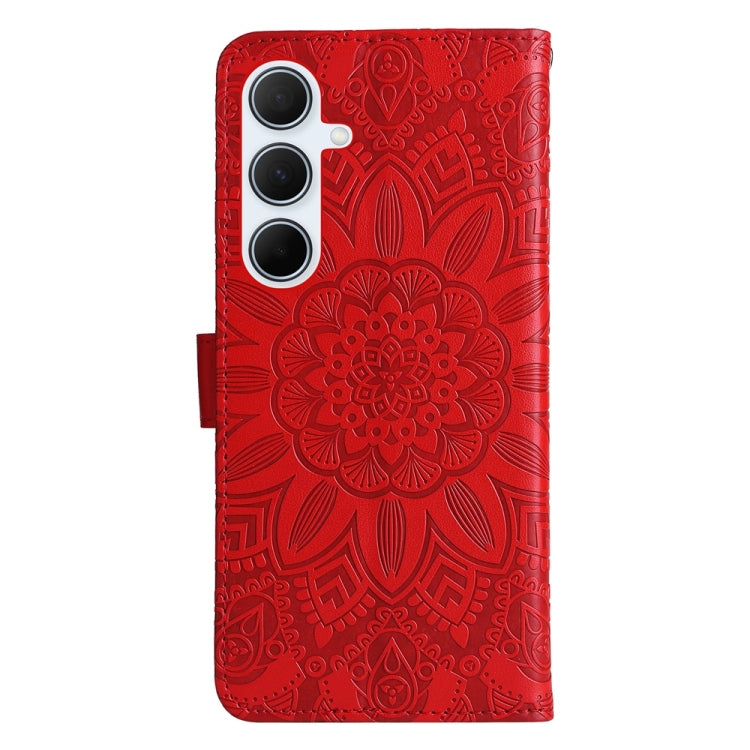 For Galaxy A36 5G Embossed Sunflower Leather Phone Case