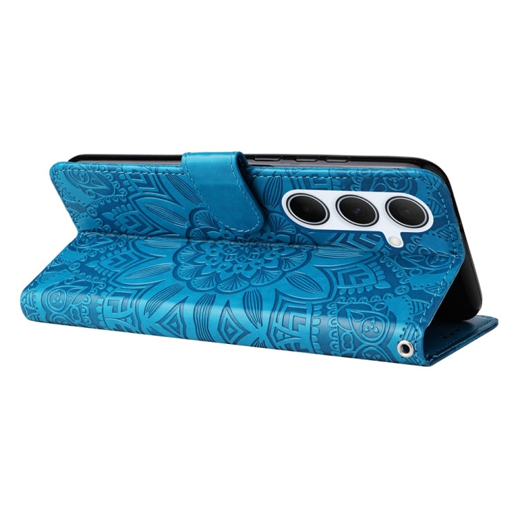 For Galaxy A36 5G Embossed Sunflower Leather Phone Case