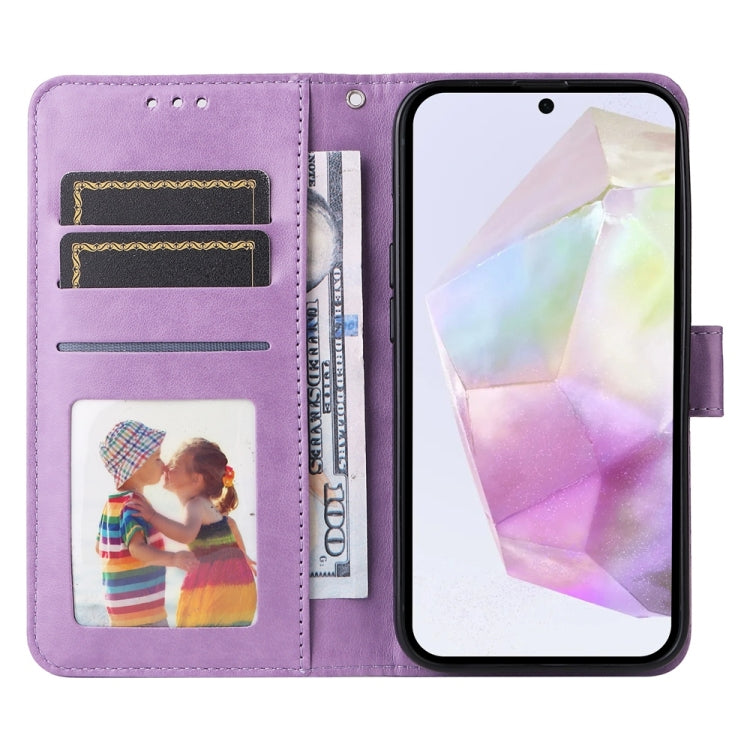 For Galaxy A36 5G Embossed Sunflower Leather Phone Case
