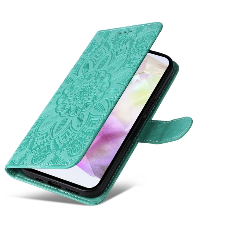 For Galaxy A36 5G Embossed Sunflower Leather Phone Case