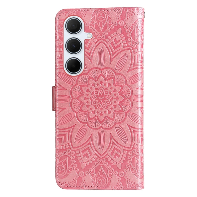 For Galaxy A36 5G Embossed Sunflower Leather Phone Case