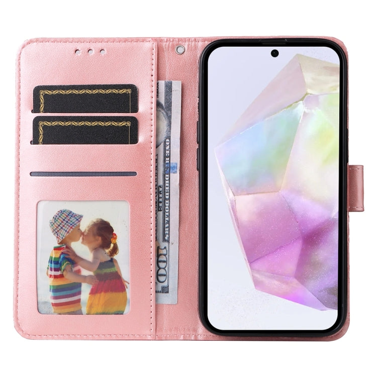 For Galaxy A36 5G Embossed Sunflower Leather Phone Case