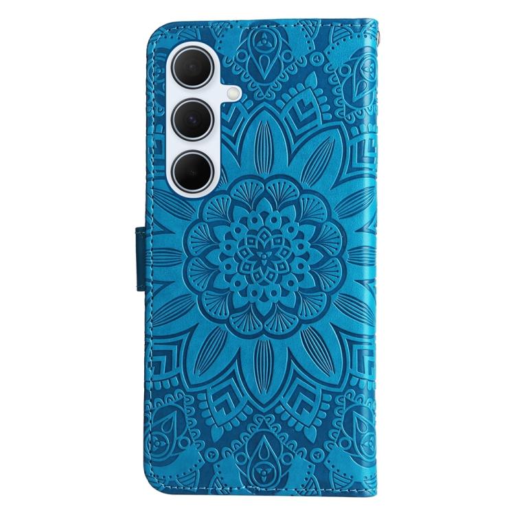 For Galaxy A56 5G Embossed Sunflower Leather Phone Case