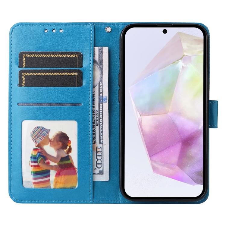 For Galaxy A56 5G Embossed Sunflower Leather Phone Case