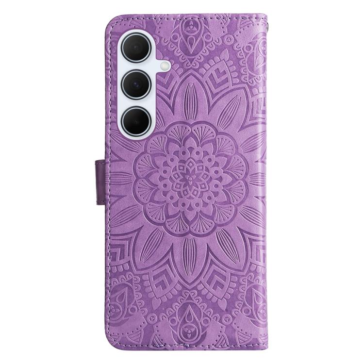 For Galaxy A56 5G Embossed Sunflower Leather Phone Case