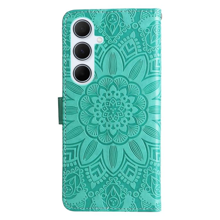 For Galaxy A56 5G Embossed Sunflower Leather Phone Case