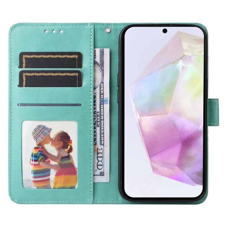 For Galaxy A56 5G Embossed Sunflower Leather Phone Case