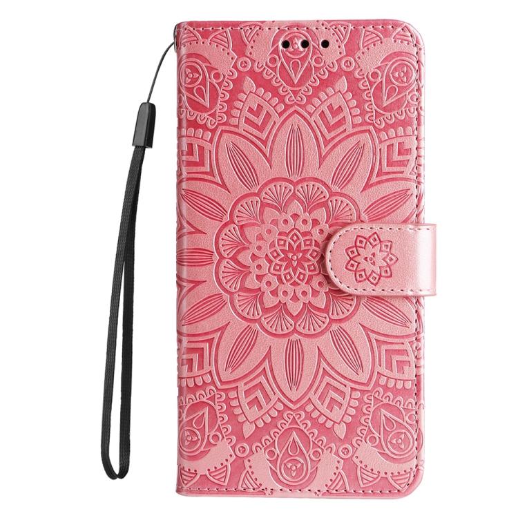 For Galaxy A56 5G Embossed Sunflower Leather Phone Case