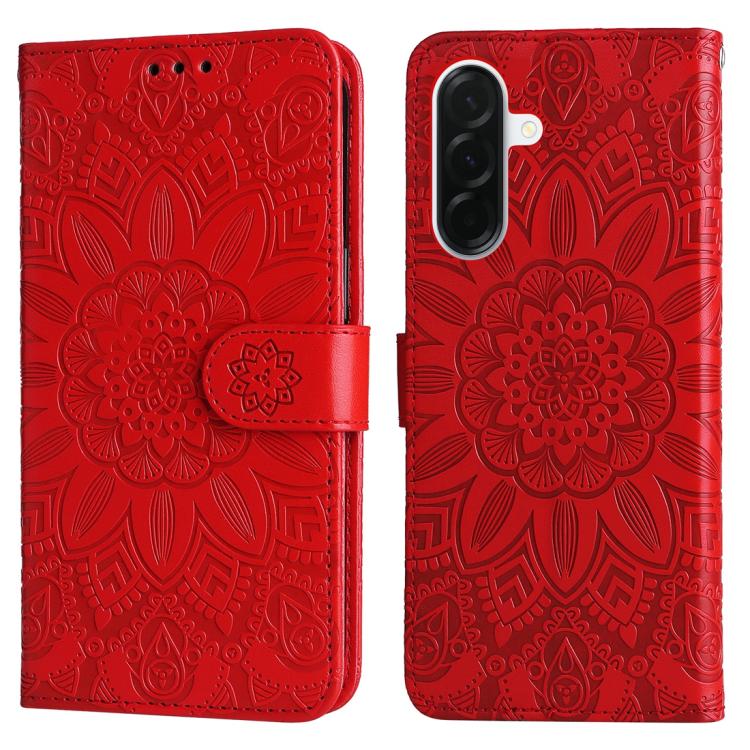 For Galaxy A37 5G Embossed Sunflower Leather Phone Case