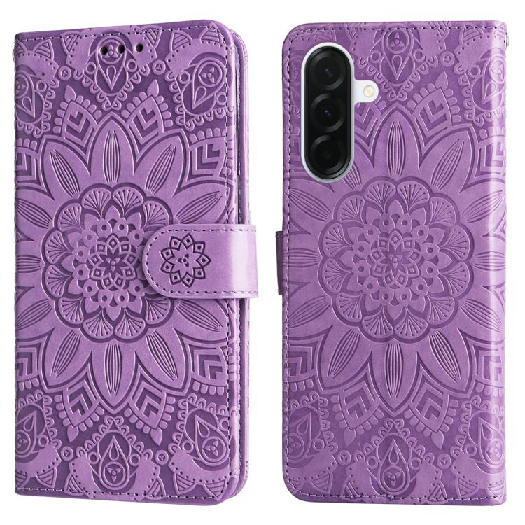 For Galaxy A37 5G Embossed Sunflower Leather Phone Case