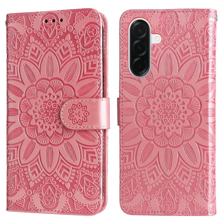 For Galaxy A37 5G Embossed Sunflower Leather Phone Case