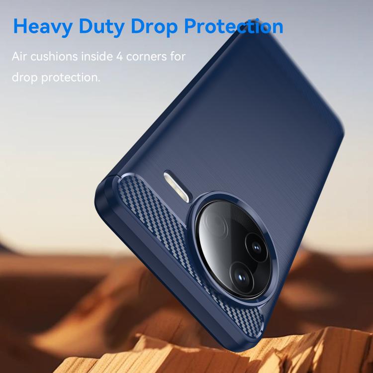 For Redmi K80 Brushed Texture Carbon Fiber TPU Phone Case
