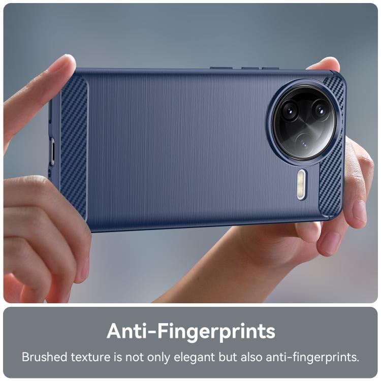 For Redmi K80 Pro Brushed Texture Carbon Fiber TPU Phone Case