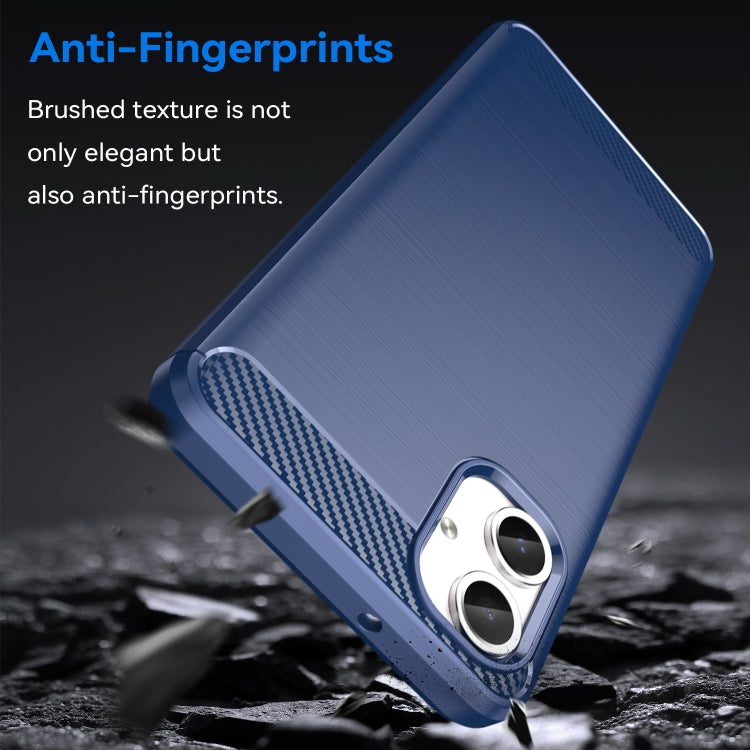 For Samsung Galaxy A06 4G Carbon Fiber Brushed Texture TPU Phone Case