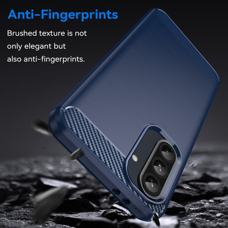 For Samsung Galaxy A36 5G Carbon Fiber Brushed Texture TPU Phone Case
