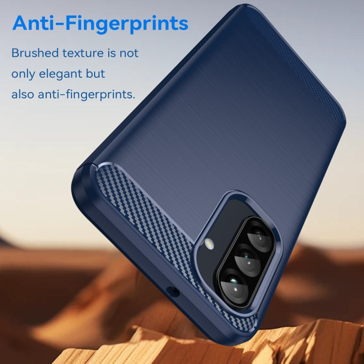 For Samsung Galaxy A26 5G Carbon Fiber Brushed Texture TPU Phone Case