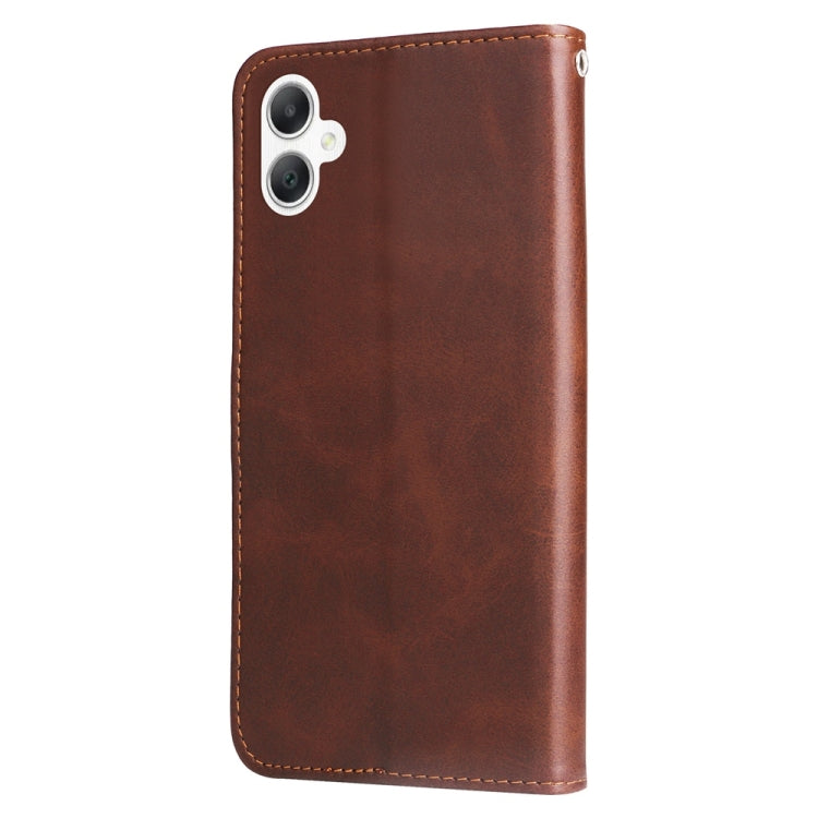 For Galaxy A06 4G / 5G Fashion Calf Texture Zipper Leather Phone Case