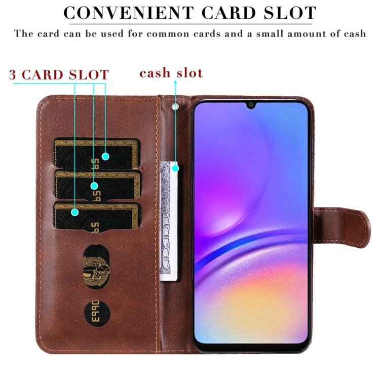 For Galaxy A06 4G / 5G Fashion Calf Texture Zipper Leather Phone Case