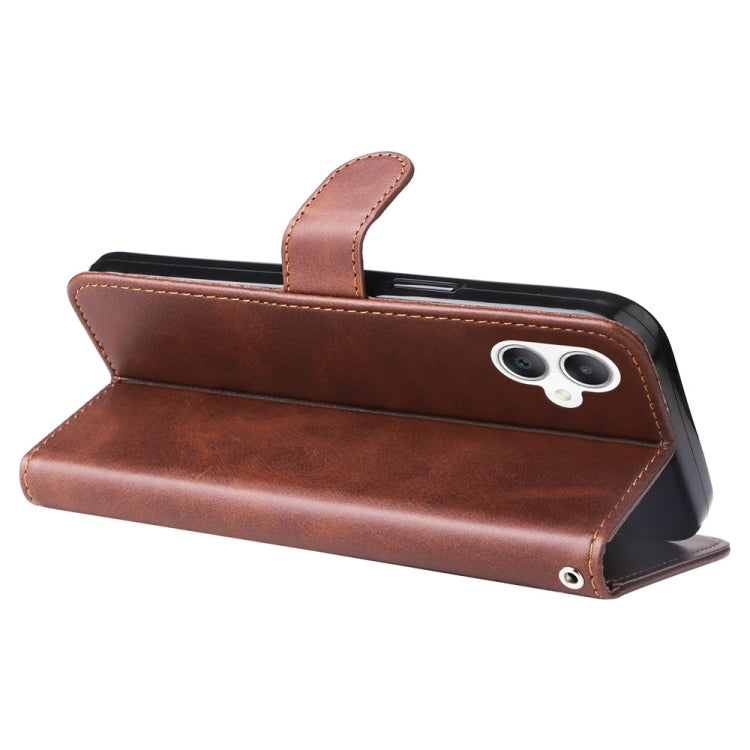 For Galaxy A06 4G / 5G Fashion Calf Texture Zipper Leather Phone Case