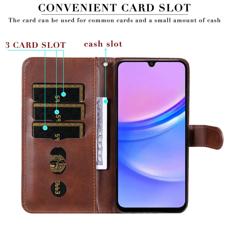 For Galaxy A16 5G 4G / 5G / A26 / A17 Fashion Calf Texture Zipper Leather Phone Case