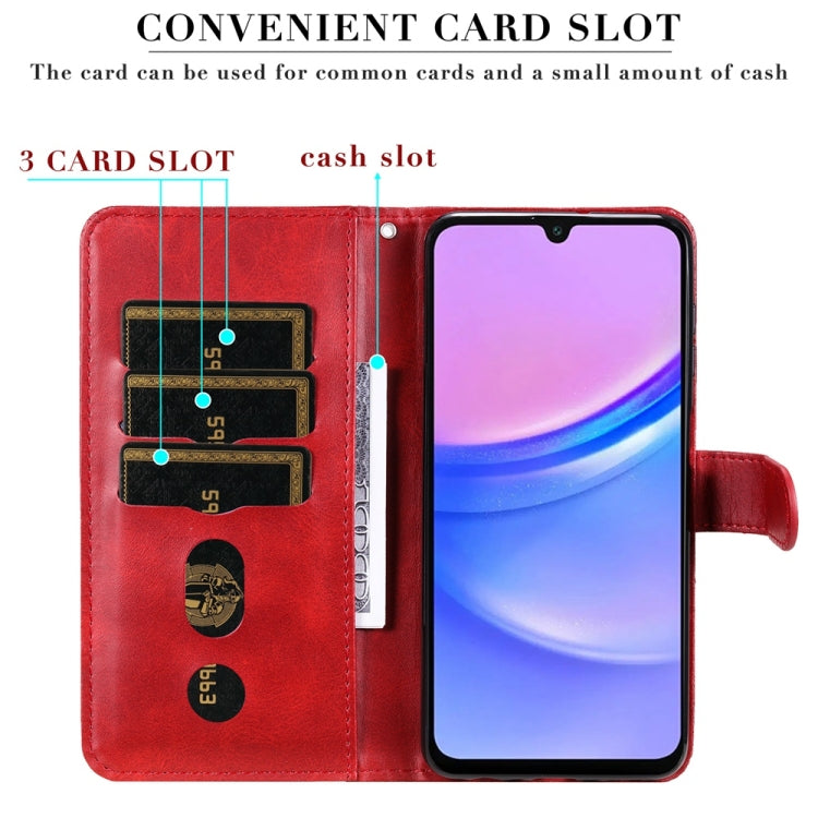 For Galaxy A16 5G 4G / 5G / A26 / A17 Fashion Calf Texture Zipper Leather Phone Case