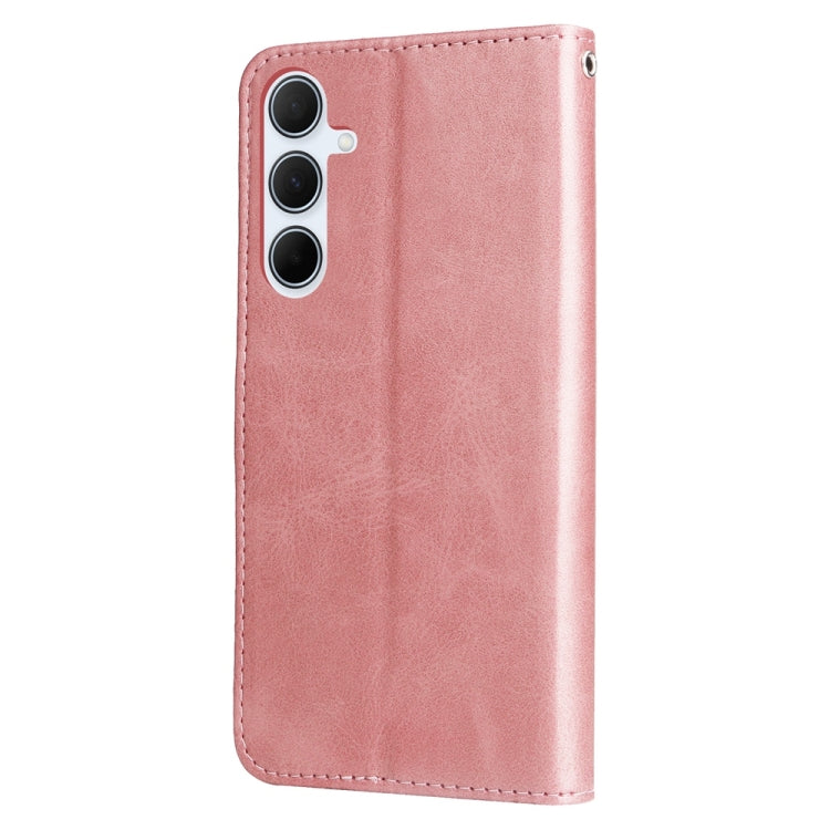 For Galaxy A36 5G / A56 5G Fashion Calf Texture Zipper Leather Phone Case