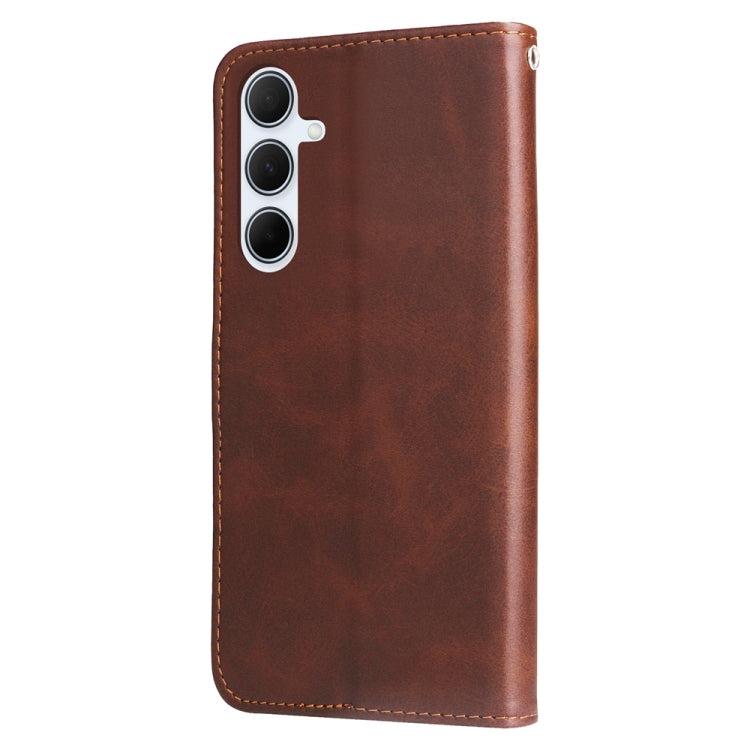 For Galaxy A36 5G / A56 5G Fashion Calf Texture Zipper Leather Phone Case