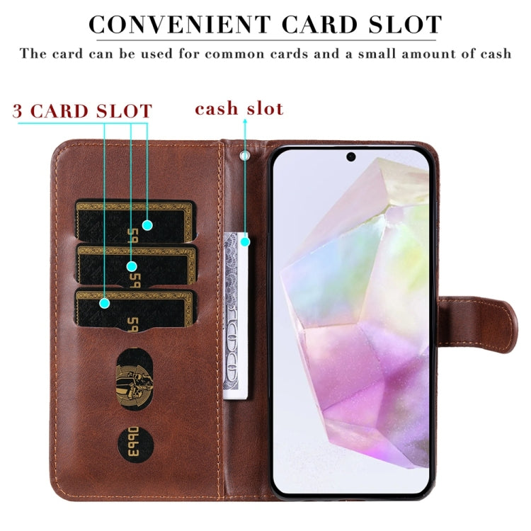 For Galaxy A36 5G / A56 5G Fashion Calf Texture Zipper Leather Phone Case