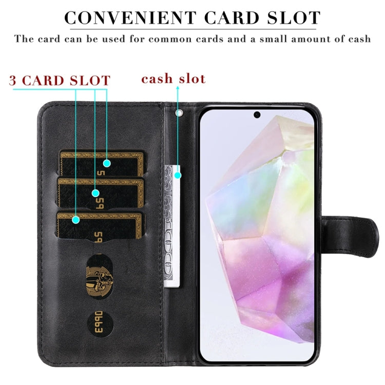 For Galaxy A36 5G / A56 5G Fashion Calf Texture Zipper Leather Phone Case