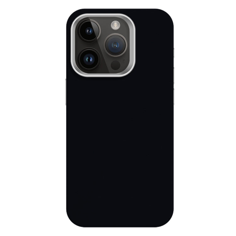 For iPhone 13 Pro Max Skin Feel Fine Leather Texture Metal Lens Frame MagSafe Phone Case