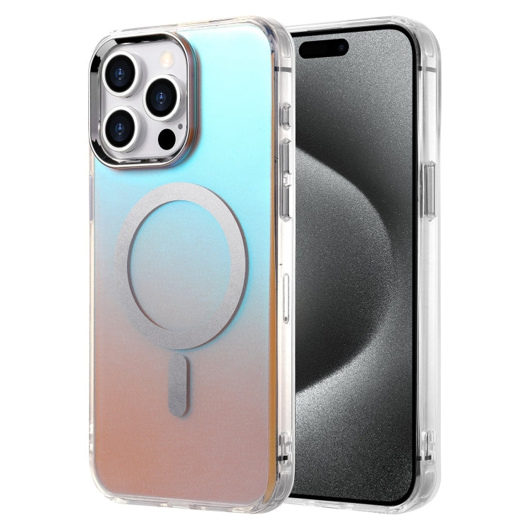 For iPhone 15 Pro Max Silver Sand Series MagSafe IMD Phone Case