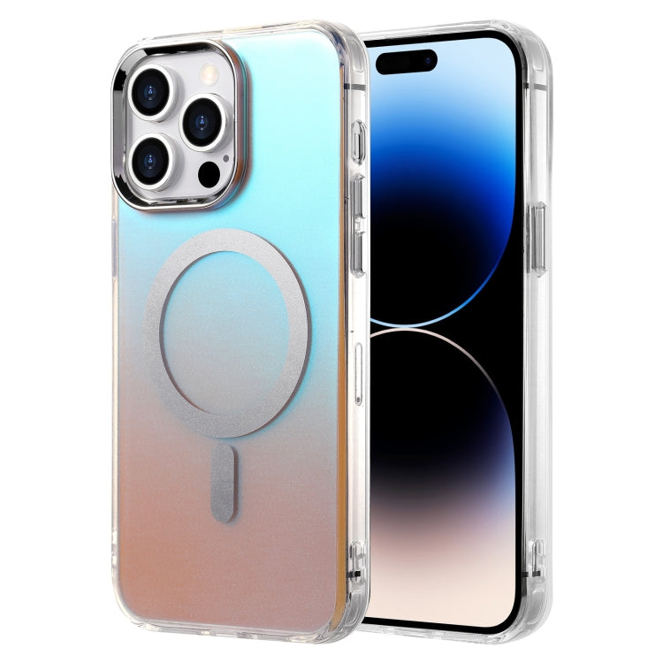 For iPhone 14 Pro Max Silver Sand Series MagSafe IMD Phone Case