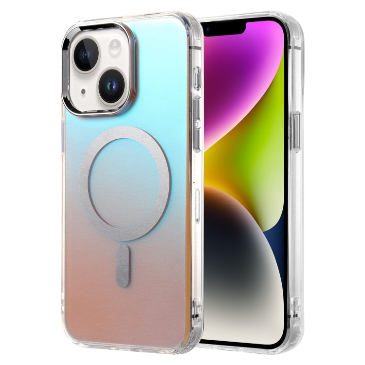 For iPhone 14 Silver Sand Series MagSafe IMD Phone Case