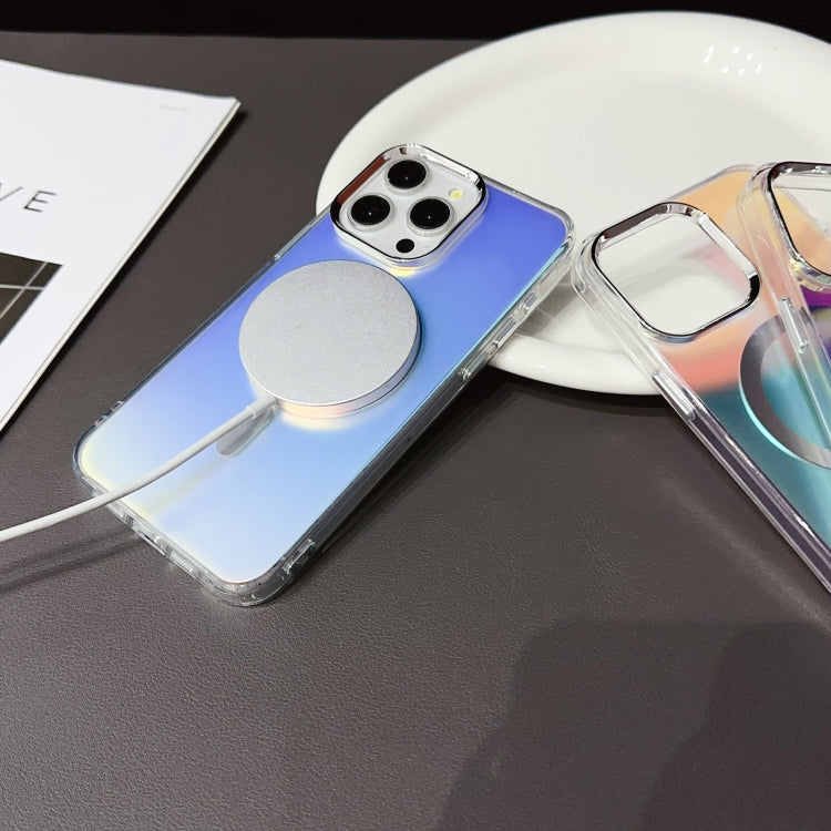 For iPhone 15 Silver Sand Series MagSafe IMD Phone Case