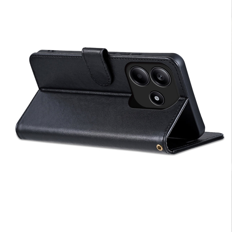 For Redmi Note 14 5G AZNS Sheepskin Texture Flip Leather Phone Case