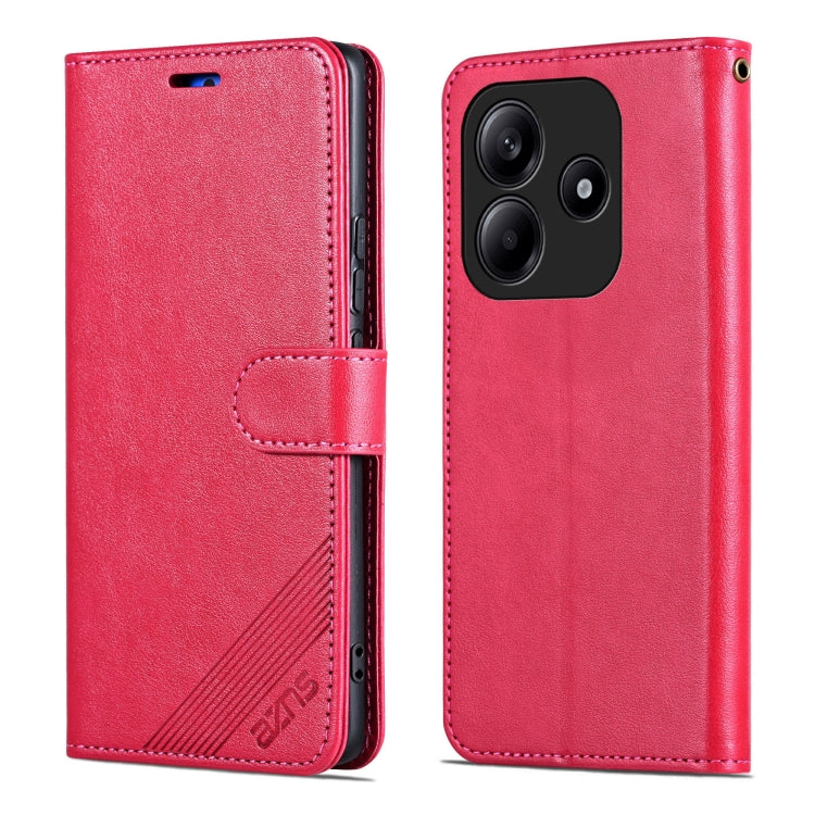 For Redmi Note 14 5G AZNS Sheepskin Texture Flip Leather Phone Case