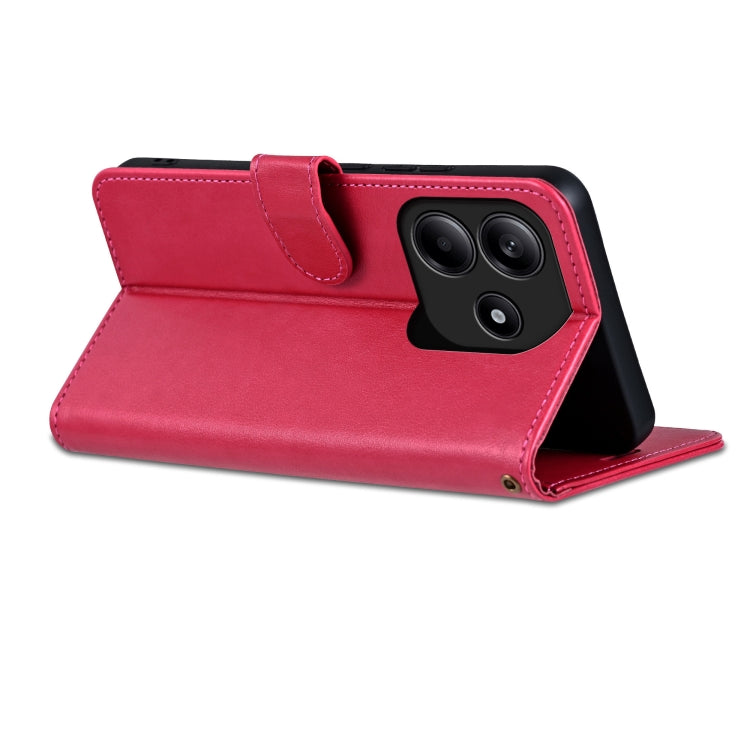 For Redmi Note 14 5G AZNS Sheepskin Texture Flip Leather Phone Case