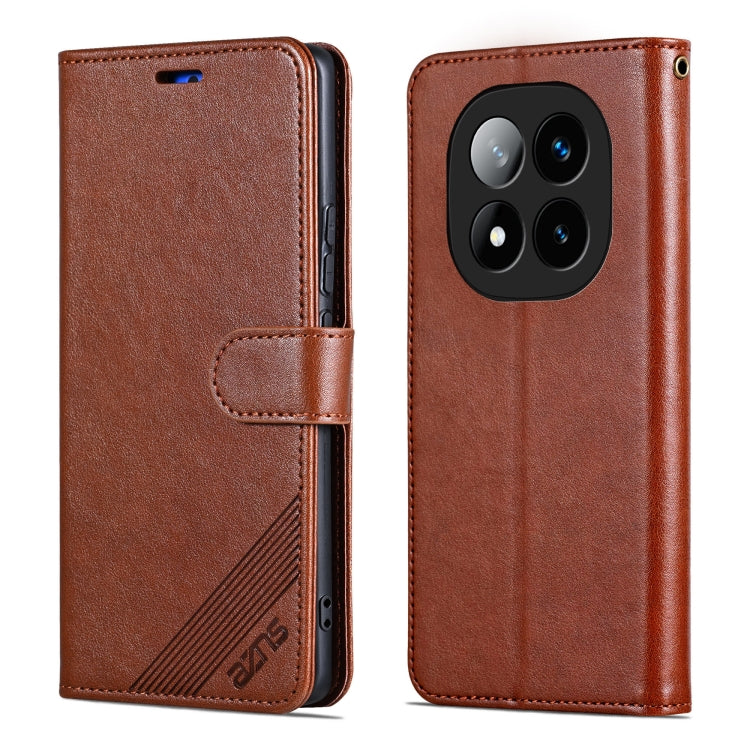 For Redmi Note 14 Pro+ 5G AZNS Sheepskin Texture Flip Leather Phone Case