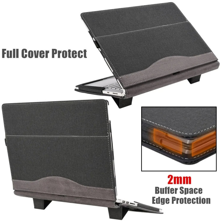 For MicroSoft Surface Laptop 15 inch Leather Laptop Shockproof Protective Case with Stand