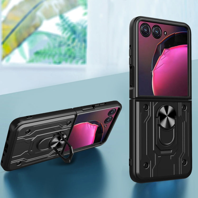 For Motorola Razr 50 Magnetic Holder TPU+PC Phone Case